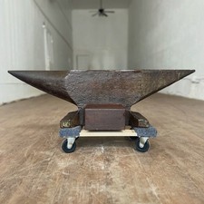 417 Lb Vintage Belgian Anvil, Double Horns, Upsetting Block, Free Biz Shipping picture