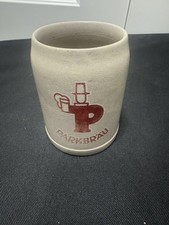 PARKBRAU 0.5 Liter Vintage Stoneware Beer Stein Mug Ale Lager Bier picture