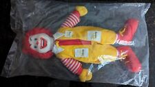 Vtg 1984 Ronald McDonald Doll with Vinyl Face, Yarn Hair,Zipper, Shoe Laces NEW picture