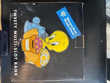 Vintage Warner Bros Studio Store Tweety Bird Multi Slot Coin Bank picture