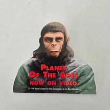 1998 Planet Of The Apes Now On Video Promotional Pin Cardboard Movie Video NOS picture
