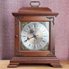 Vtg 1982 Hamilton Mantel Clock Westminster Chime 340-020 West German Movement picture