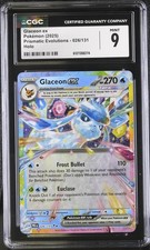 CGC 9 MINT Pokemon Glaceon ex 026/131 Holo Graded Card ENGLISH picture