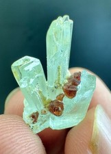 16  Carat Aquamarine Crystal Combine Garnet From Skardu Pakistan picture