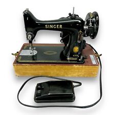 Vintage Singer 99K Portable Sewing Machine 1955 SN Serviced 5/24 With Case picture