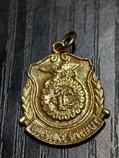Vintage Future Farmers Of America Gold Tone Medal Livestock Specialty  picture