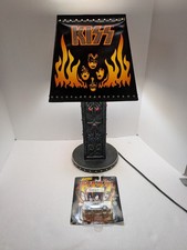 RARE Kiss Vintage Collectible Table Lamp Fire Flame Signature Collection 20