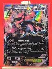 Krookodile EX XY25 X & Y Ultra Rare Holo Black Star Promo Pokemon Card picture