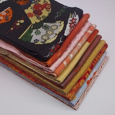 Lot of 10 Japanese Vtg Nagoya Obi Belt for Upcycle Various Pattern/Material/Size picture