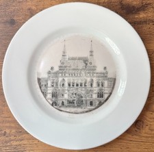 Antique Russian Imperial Porcelain Plate Kuznetsov GUM Torgovye Riady 7.2