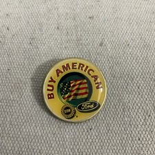 Vintage Ford UAW Buy American Lapel Pin picture