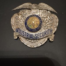 VTG NORTH AMERICAN AVIATION, BOEING COMPANY INDUSTRIAL SECURITY BADGE NAA PLANE picture