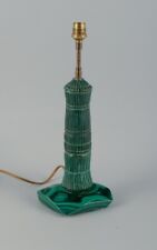 French table lamp in malachite. Mid-20th century picture