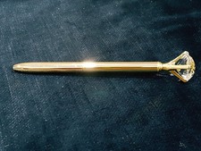 Collectible Special Gift Shiny Golden Diamod Crystal Head Luxury Pen Black Ink picture
