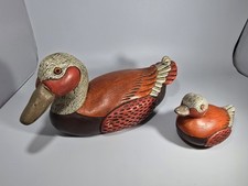 Vintage SYLVIA HOOD Ducks 1960's 11.5x5.5