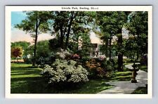 Sterling IL-Illinois, Lincoln Park, Antique, Vintage Souvenir Postcard picture