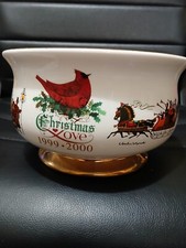 Vintage Telaflora Olde Huckleberry Farms 99-2000 Pedestal Bowl Centerpiece  picture