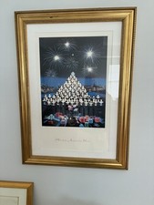 Disney Holidays Around The World Framed Print 32x42 EPCOT Christmas picture
