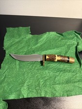 Indian Ridge Sheffield Hunting Knife Polished Stag Handle Grip 5