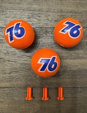 Lot of 3 Vintage Union 76 Gas Station Antenna 2” Styrofoam Topper Ball NOS  picture