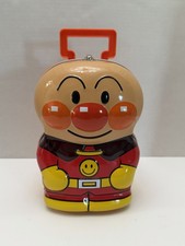 Rare Anpanman Rolling Lunchbox Tin Japan Travel Case With Handle picture