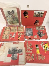 Antique 1907-1908 Scrapbook Black Americana Ephemera Caricatures Clippings picture