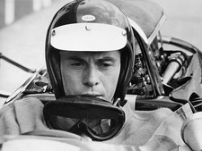 Sport Motor Racing 1960s Portrait of driver Jim Clark wearing cras- Old Photo picture