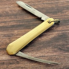 Vintage Gents Watch Fob Folding Pocket Knife picture