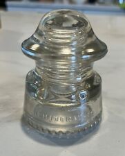 Vintage Clear Glass Insulator Hemingray-20 Made in USA picture