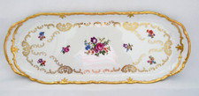 Vintage 1960's German Porcelain Vanity Dresser Perfume Tray Dresden Floral picture