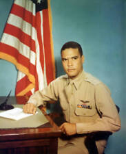 American Colonel Benjamin Oliver Davis Jr  Tuskegee Airmen command- Old Photo picture