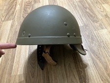 Vintage French Army Tanker Tank Crew Crewmen M58 Bump Helmet picture