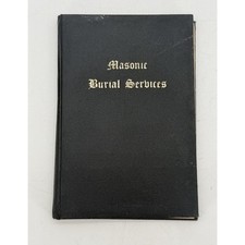 Vintage 1968 Ezra Freemason LODGE Masonic Burial Services Instruction Book RARE picture