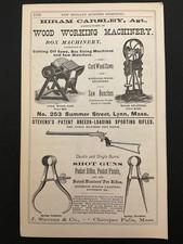 1883 Antique Ad Page - Stevens & Co Rifles, Shot Guns, Calipers & Dividers MA picture