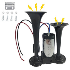 12V 600DB Air Horn Dual Trumpets,Super Loud Air Horn,Dual Electric Air Horns Kit picture