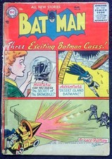 BATMAN #98 💦 SECRET OF THE BATMOBILE 💦 1956 COMPLETE and UNRESTORED picture