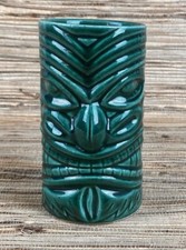 Chico Warrior Tiki Mug Tiki Farm Jimmy C Green Glaze 5