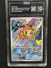 Chimchar 2026 First Partner Illustration Collection Black Star Promo TAG 10 PSA picture