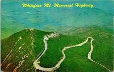White face Mountain NY Aerial View Highway Postcard used (17673) picture
