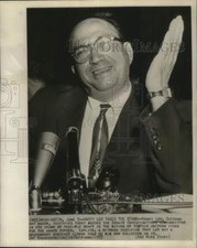 1955 Press Photo Chicago Hat Maker Harry Lev Testifies before Senate - nox29447 picture