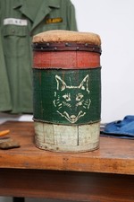 Vintage Carnival Knock Down Antique Nail Keg Wolf Circus Fair Amusement Game picture