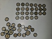 Vintage ROYAL Typewriter Keys-Letters Numbers Great For Jewelry/Crafts Lot of 47 picture