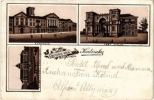 PC GERMANY 1897 FORERUNNER LITHO GREETING FROM KARLSRUKEY (a149) picture