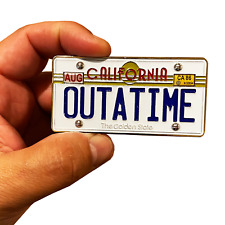 DL8-06 Back to the Future inspired OUTATIME Delorean California License Plate Ch picture