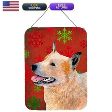 Caroline's Treasures LH9317DS1216 Australian Cattle Dog Red Green Snowflakes picture