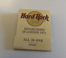 Vtg Hard Rock Cafe Restaurant Established London  1971 Matchbook Full Unstruck. picture