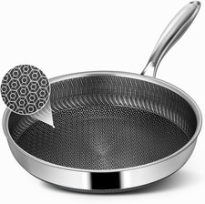 Frying Pans, 8-Inch Hybrid Frying Pans Stainless Steel Skillets, Dishwasher & Ov picture