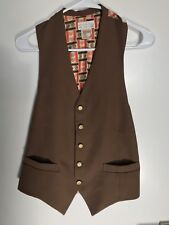 Vintage Sheraton Hotel Employee Vest 1960s Polyester Size 38 Omniform picture