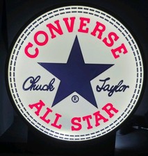Converse Chuck Taylor All Star Logo Vintage LED Lightbox Light Sign USB 5V +plug picture