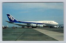 All Nippon Air Boeing B-747-481, Plane, Transportation Souvenir Vintage Postcard picture